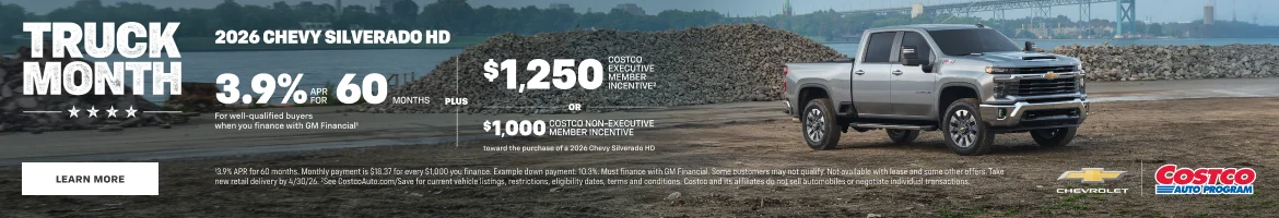 2026 Chevy Silverado HD. 3.9% APR for 60 Months